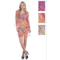 Multi-Color Tie Dye Beaded Chiffon Coverups